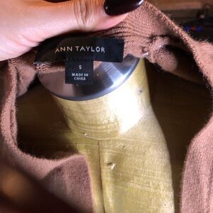 Ann Taylor Camel knit cardigan